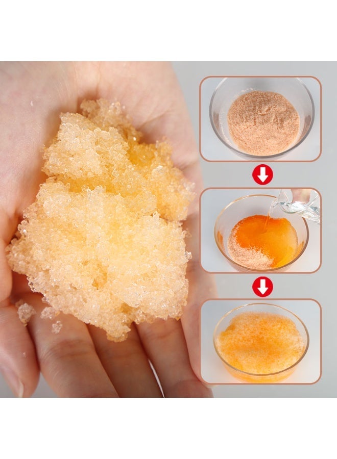 Amora Bubble SPA Deluxe 2in1 Jelly Manicure & Pedicure Detox Set – Citrus - Image 3